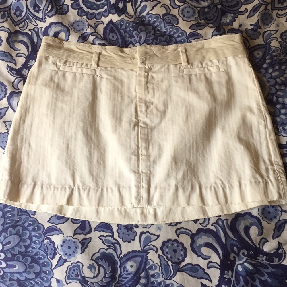 Capital Tailors Cream Denim skirt